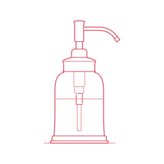 Objects Soap Dispensers Ikea Balungen Soap Dispenser Line Tracing Svg Vector, Free Vectors File